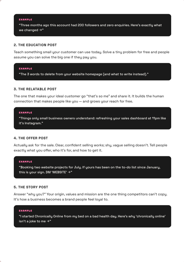 The 5 posts