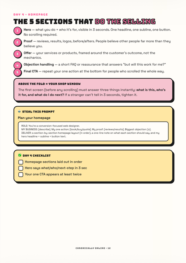 Product page blueprint