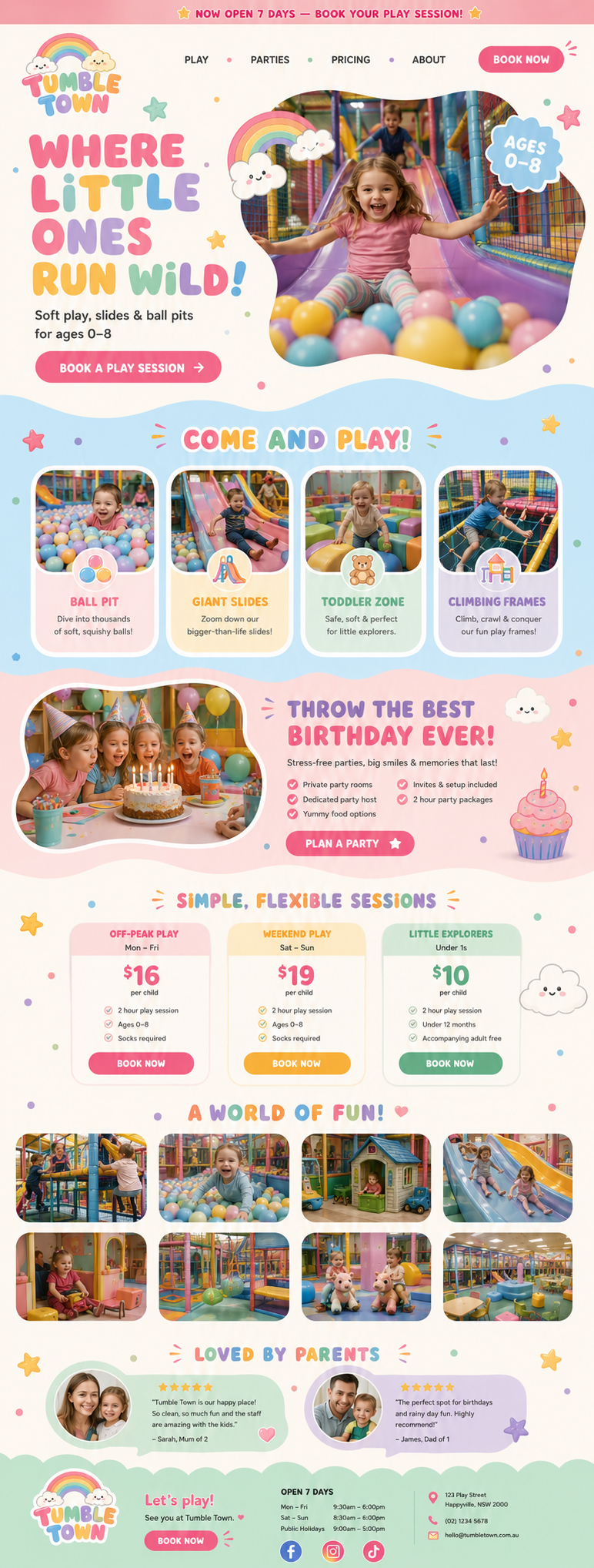 Tumble Town - Website | Chronically Online