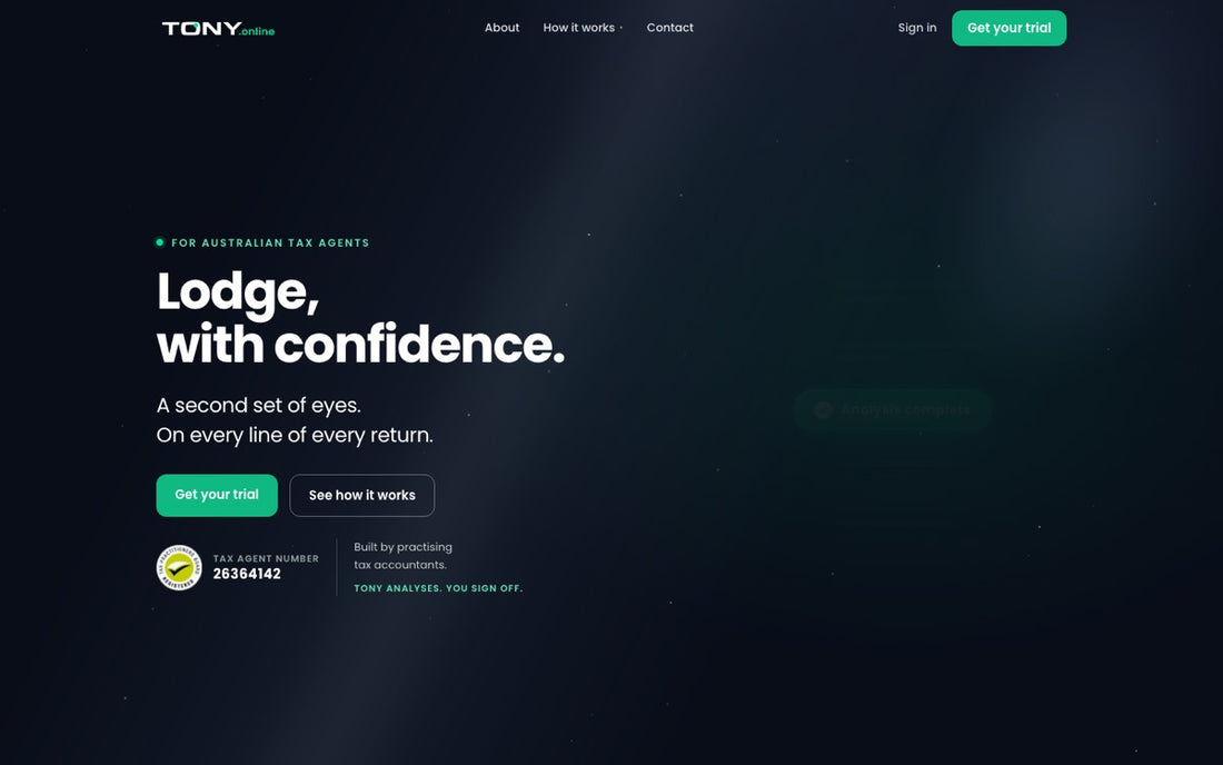 Tony.Online homepage