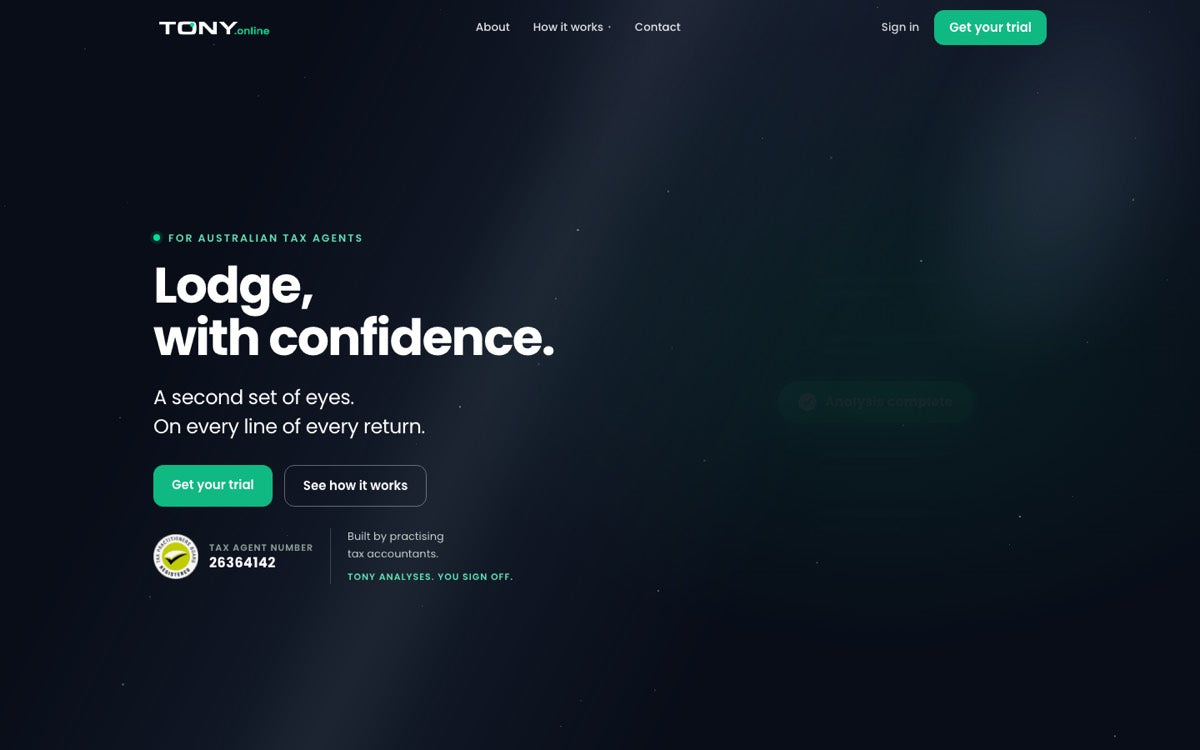 Tony.Online homepage